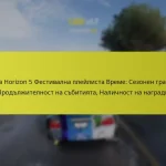 Forza Horizon 5 Фестивална плейлиста Време: Сезонен график, Продължителност на събитията, Наличност на награди